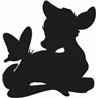 Bambi With Butterfly Sticker