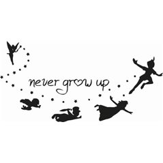 Peter Pan Never Grow Up Sticker