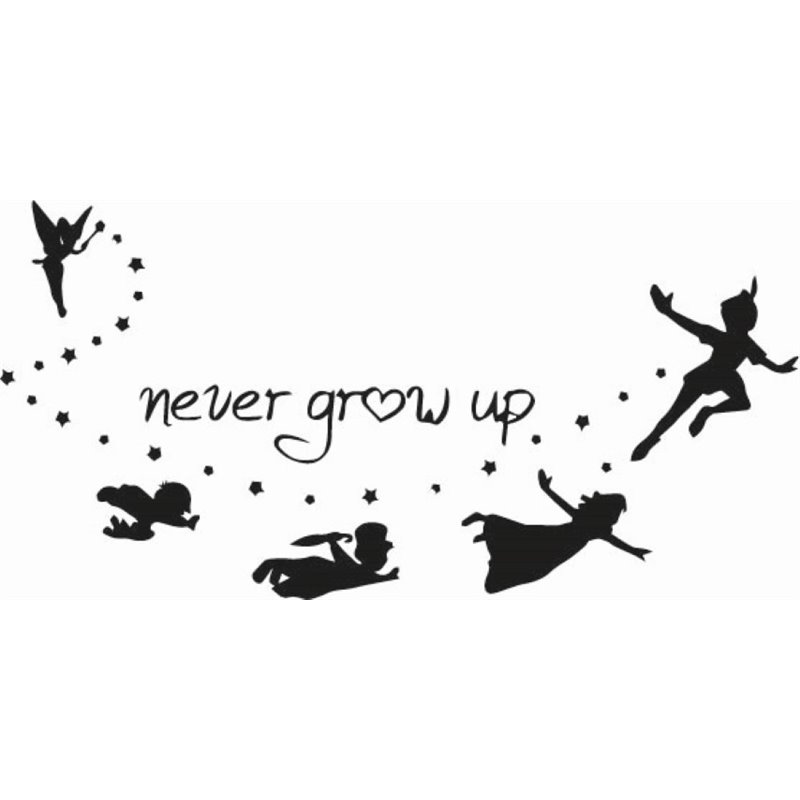 Peter Pan Never Grow Up Sticker Peter Pan Never Grow Up Sticker