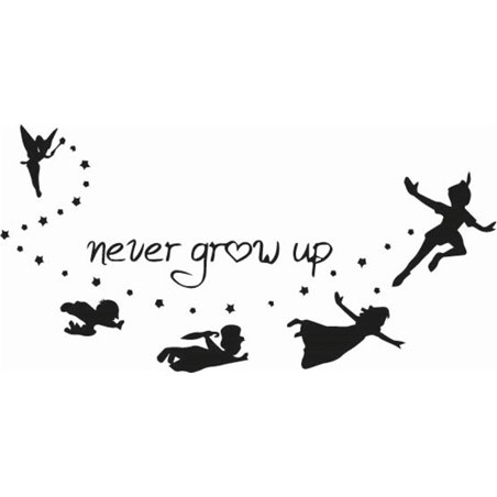 Peter Pan Never Grow Up Sticker