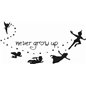 Peter Pan Never Grow Up Sticker Peter Pan Never Grow Up Sticker