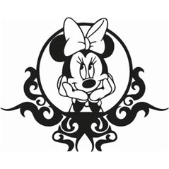 Minnie Mouse Crystal ball Sticker