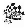 Racing Car Sticker