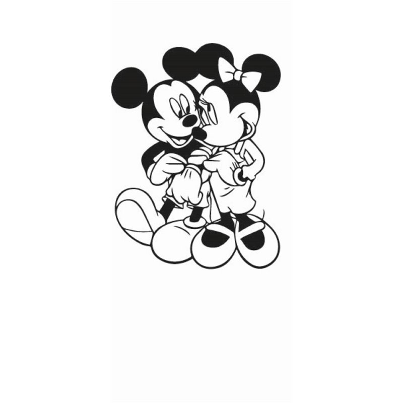 Mickey and Minnie Mouse Sticker