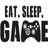 Eat Sleep Game sticker