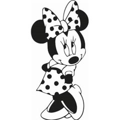 Shy Minnie Mouse Sticker