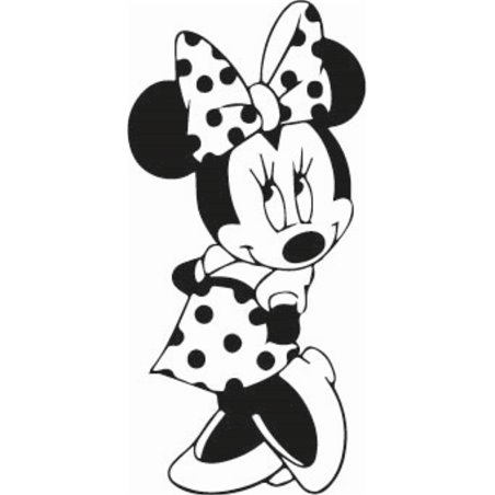 Shy Minnie Mouse Sticker