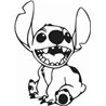 Lilo and Stictch Happt Stitch Sticker 