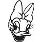 Bashful Daisy Duck Sticker Bashful Daisy Duck Sticker