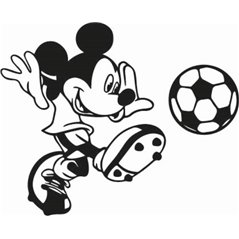 Footballer Mickey mouse Sticker