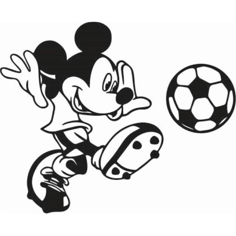 Footballer Mickey mouse Sticker