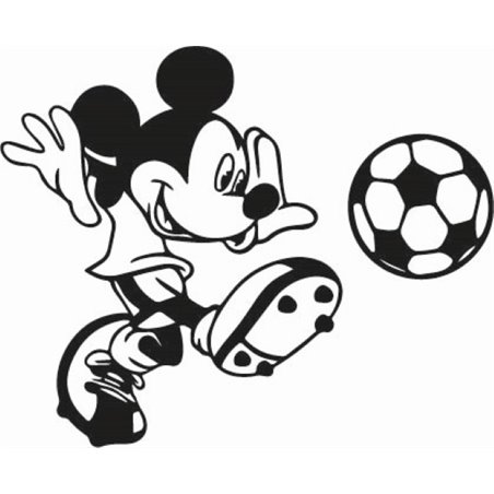 Footballer Mickey mouse Sticker