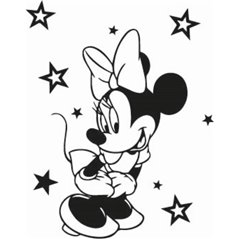 Starry Minnie Mouse Sticker
