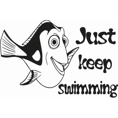 Dory Just Keep Swimming Sticker