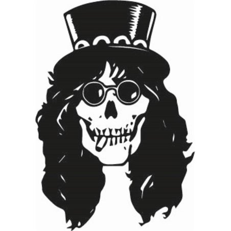 Slash Skull Sticker