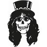 Slash Skull Sticker