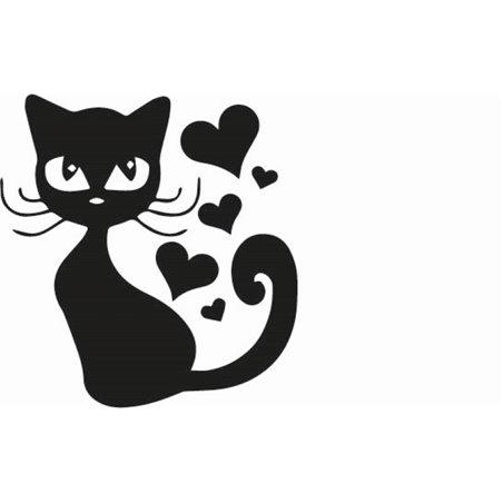 Cute Cat With Hearts