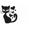 Cute Cat With Hearts