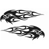 Tribal Eagle Heads Sticker