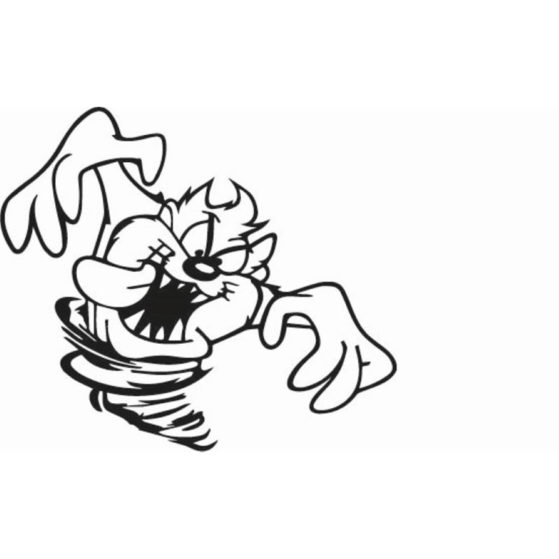Crazy Taz Sticker Crazy Taz Sticker
