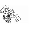 Crazy Taz Sticker