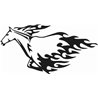 Flaming Horse Sticker