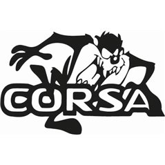 Taz Corsa Sticker