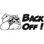Bulldog Back Off Sticker Bulldog Back Off Sticker