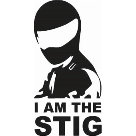 I Am Stig Sticker