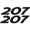 Peugot 207 Sticker