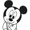 Baby Mickey Mouse Sticker 