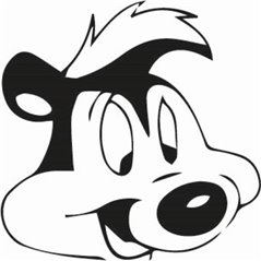 Peppy Le Pew Sticker