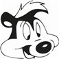 Peppy Le Pew Sticker Peppy Le Pew Sticker