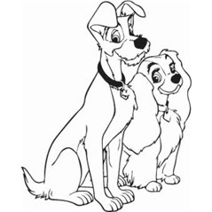 Lady And The Tramp Sticker