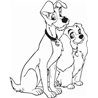Lady And The Tramp Sticker