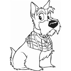 Lady And The Tramp's Jock Sticker