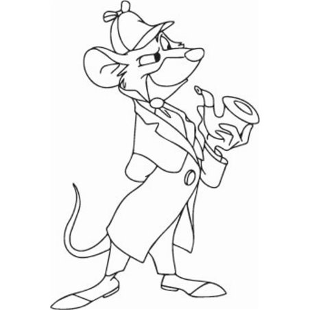 Great Mouse Detective Basil Sticker