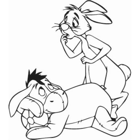 Eeyore And Rabbit Sticker
