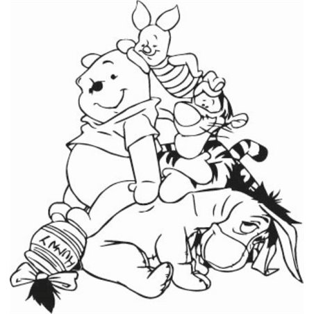 Winnie The Pooh, Tigger piglet And Eeyore Sticker