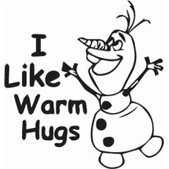 Olaf I Like Warm Hugs Sticker