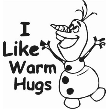 Olaf I Like Warm Hugs Sticker
