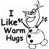 Olaf I Like Warm Hugs Sticker