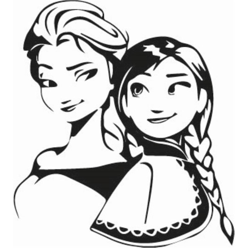 Anna And Elsa Sticker Anna And Elsa Sticker