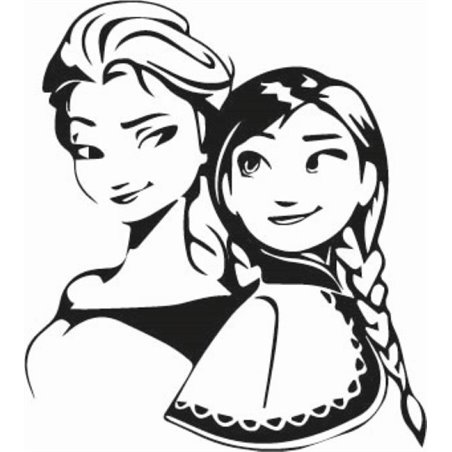 Anna And Elsa Sticker