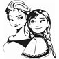 Anna And Elsa Sticker Anna And Elsa Sticker