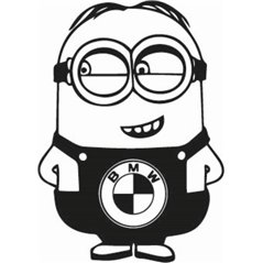 Minion BMW Sticker