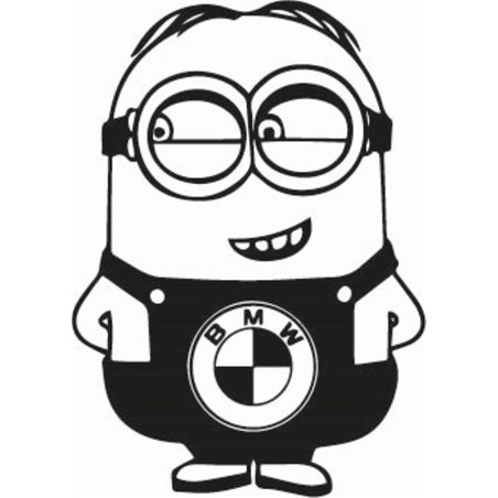 Minion BMW Sticker