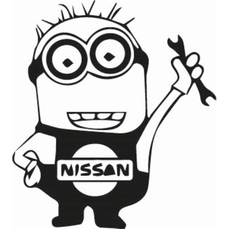 Minion Nissan Sticker Minion Nissan Sticker