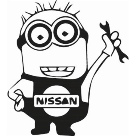 Minion Nissan Sticker