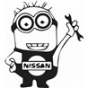 Minion Nissan Sticker